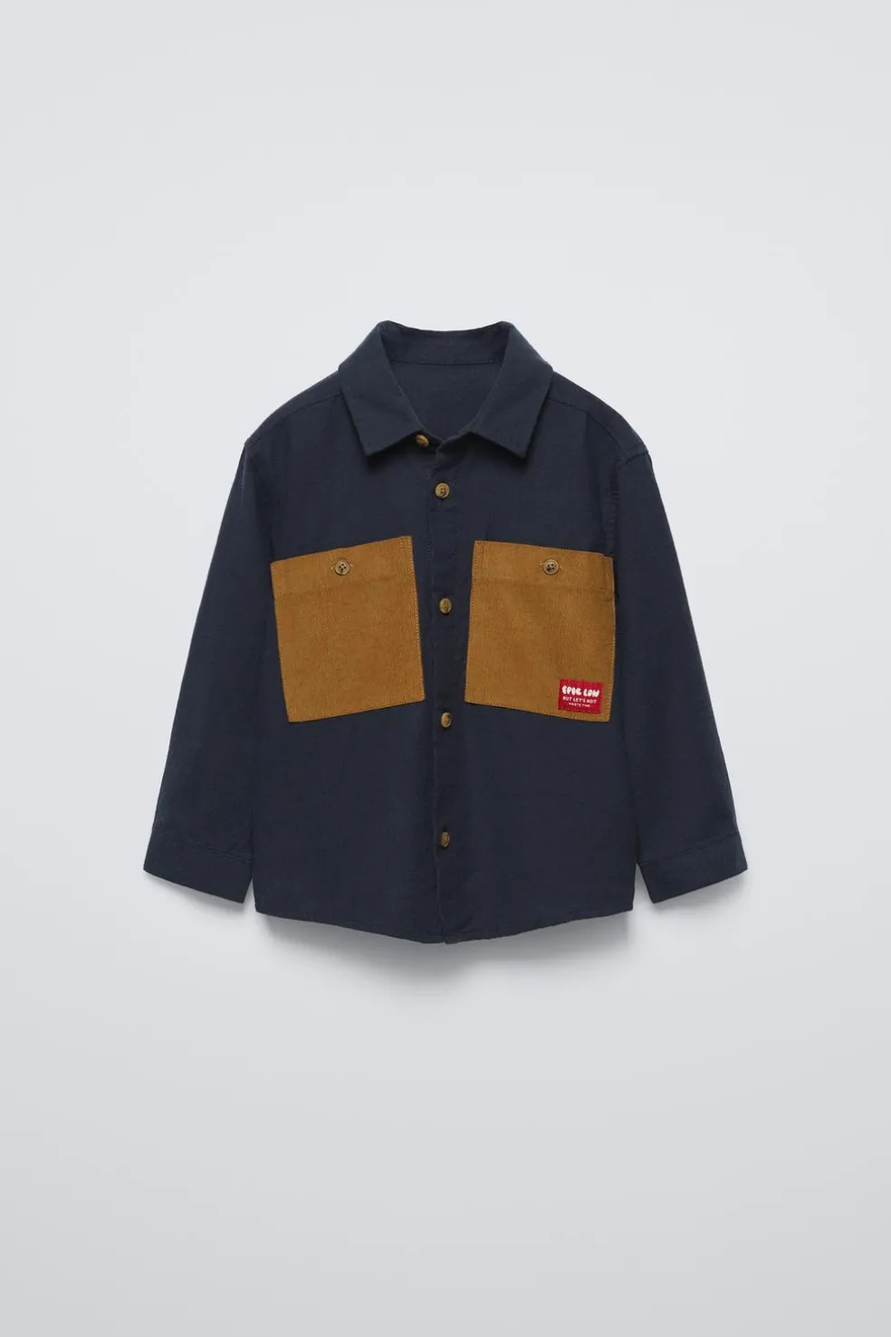 CAMISA COM BOLSOS DE BOMBAZINA FINA-ZARA Outlet