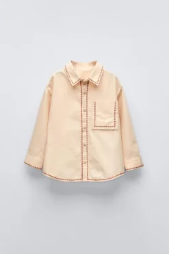 CAMISA COM BORDADOS-ZARA Shop