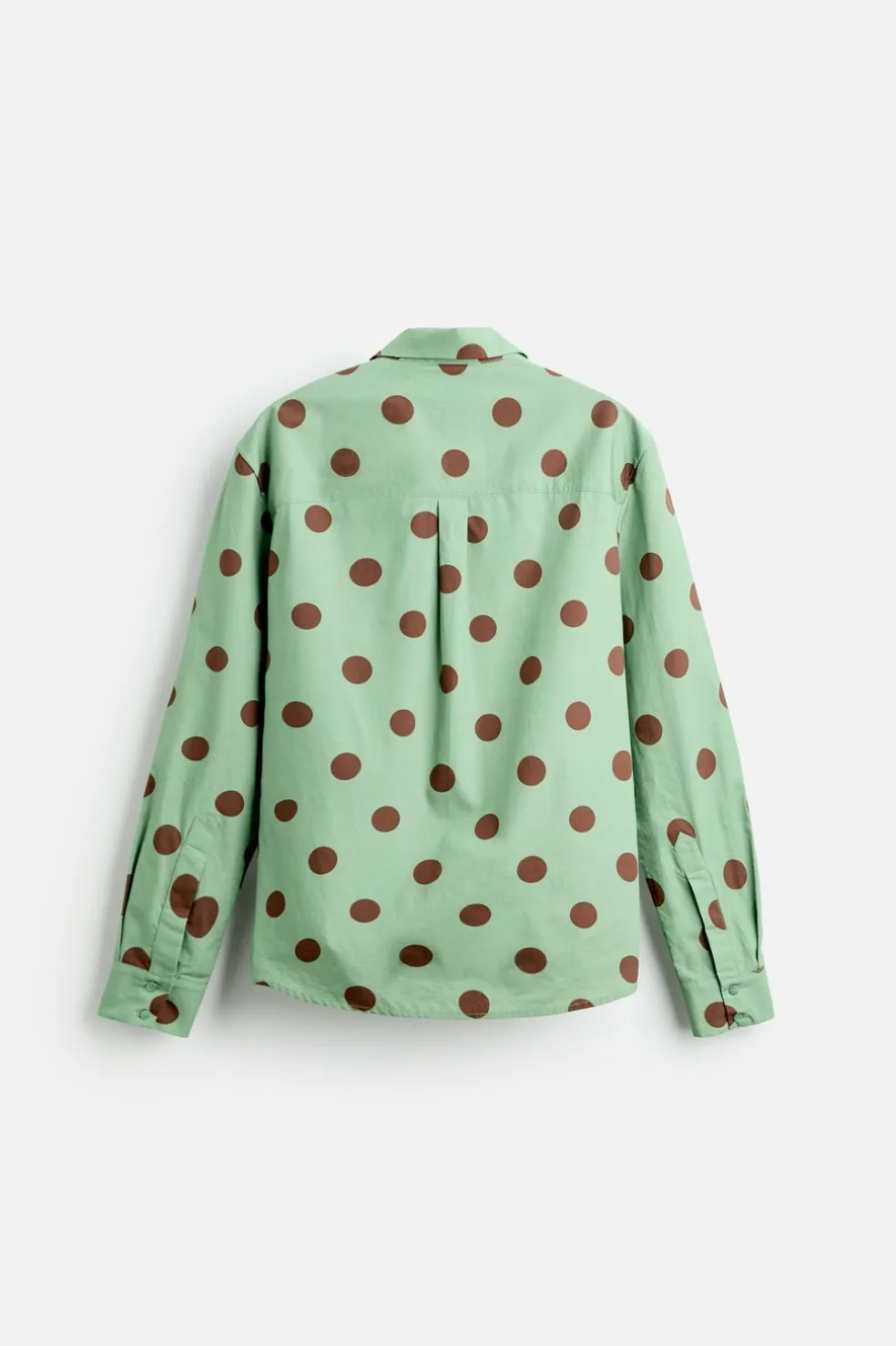 ZARA Camisas^CAMISA COM ESTAMPADO LUNARES X HARRY LAMBERT Preto / Verde