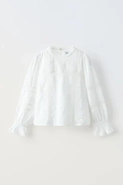 CAMISA DE ESTILO ROMÂNTICO-ZARA New