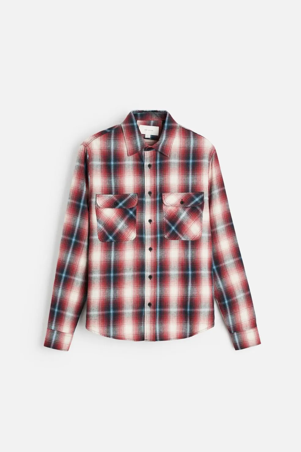 ZARA Vestuário De Inverno^CAMISA DE FLANELA AOS QUADRADOS Vermelho / Preto