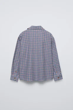CAMISA DE FLANELA AOS QUADRADOS-ZARA Cheap