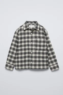 CAMISA DE FLANELA AOS QUADRADOS-ZARA Shop