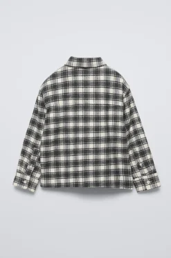 CAMISA DE FLANELA AOS QUADRADOS-ZARA Shop