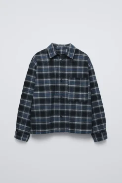 CAMISA DE FLANELA AOS QUADRADOS-ZARA Best