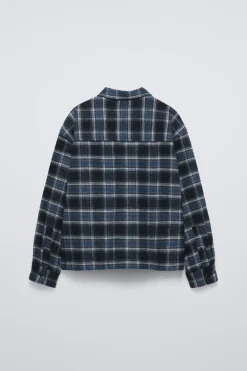 CAMISA DE FLANELA AOS QUADRADOS-ZARA Best