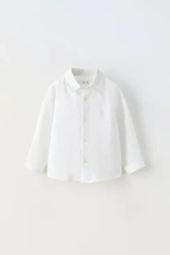 CAMISA DE LINHO-ZARA Best Sale