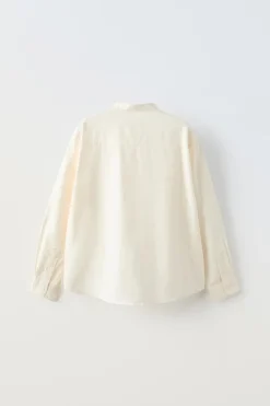 CAMISA DE SARJA COM BOLSO-ZARA Store