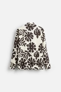 ZARA Camisas^CAMISA DE SEDA ESTAMPADA X NANUSHKA Cru / Castanho