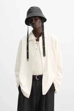 ZARA Camisas^CAMISA DE SEDA X NANUSHKA Branco-marfim