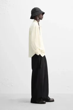 ZARA Camisas^CAMISA DE SEDA X NANUSHKA Branco-marfim