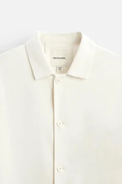 ZARA Camisas^CAMISA DE SEDA X NANUSHKA Branco-marfim