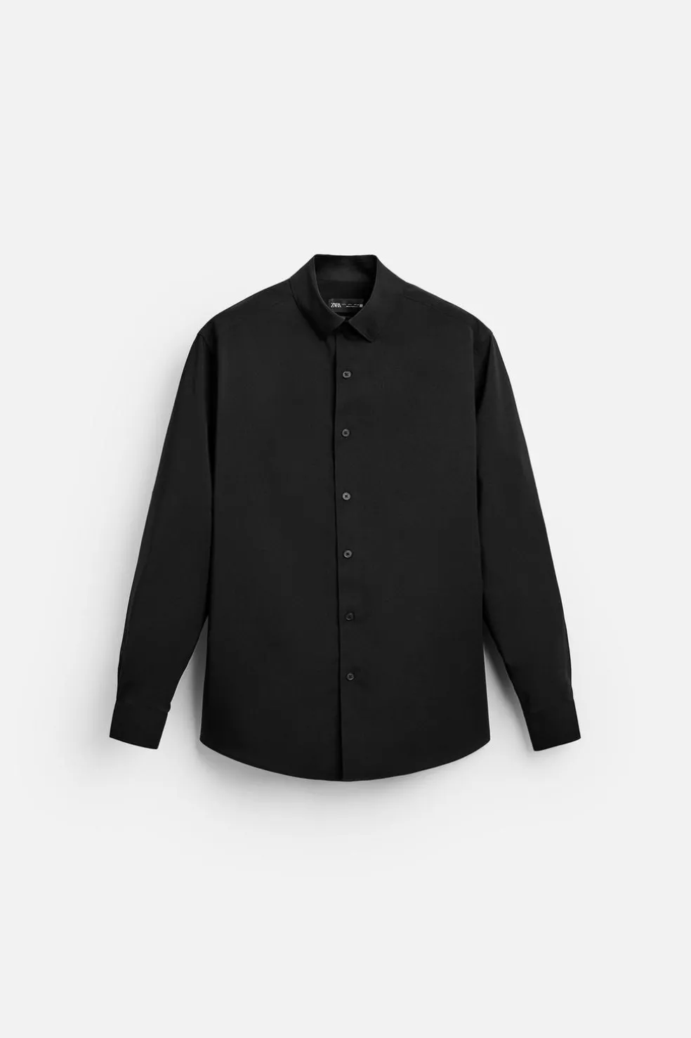 ZARA Vestuário De Inverno^CAMISA ELÁSTICA Preto