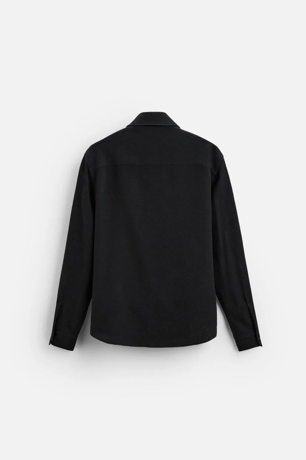 ZARA Vestuário De Inverno|Camisas^CAMISA ESTRUTURA BOUCLÉ Preto