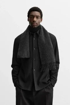 ZARA Camisas^CAMISA FLUIDA COM BOLSO Preto