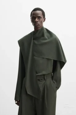 ZARA Camisas^CAMISA LENÇO X NANUSHKA Verde / Azul