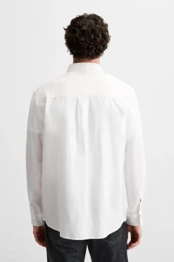 ZARA Camisas^CAMISA LINHO - ALGODÃO Branco