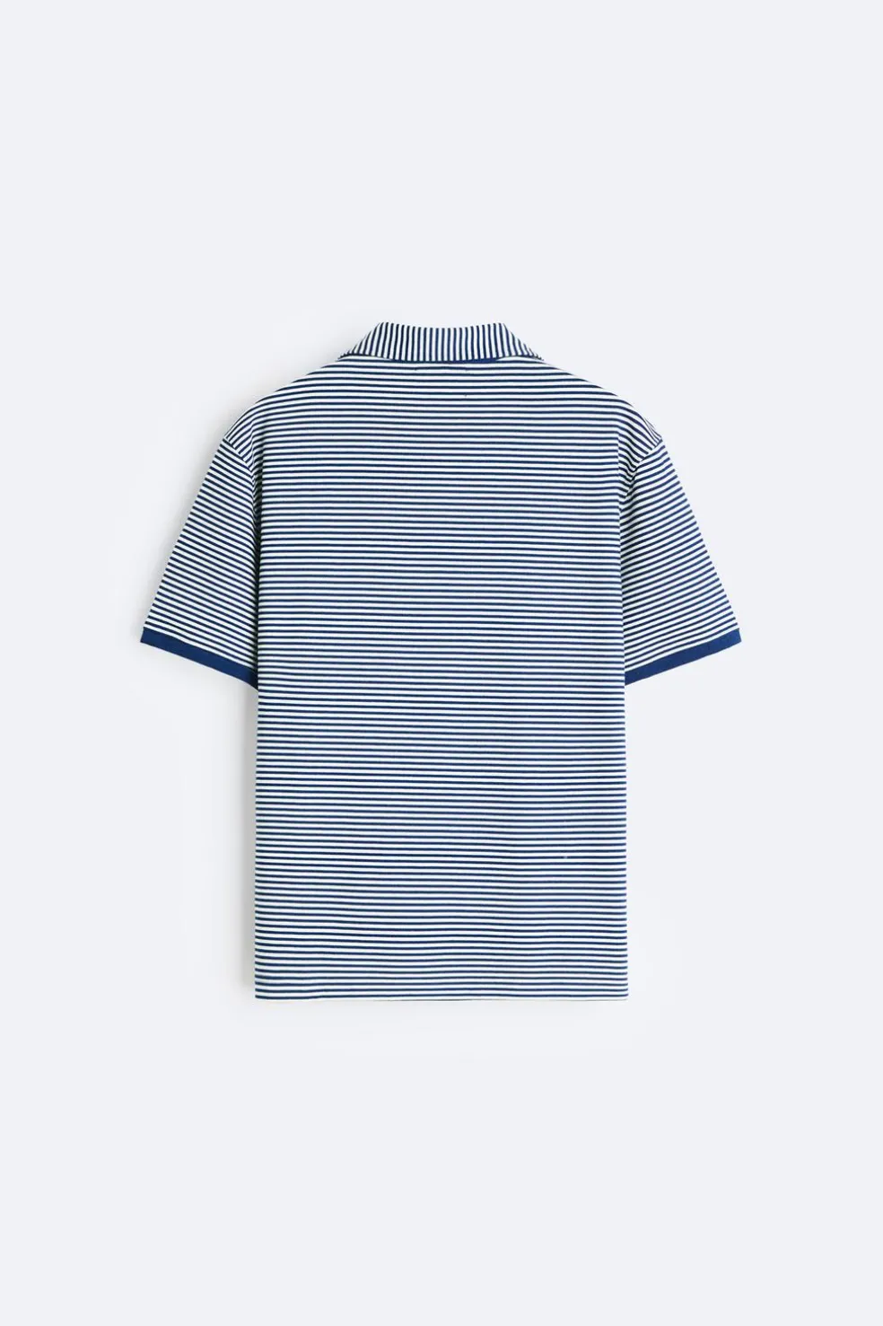 ZARA Camisola / Casacos|Polos^CAMISA POLO DE JACQUARD ÀS RISCAS listrado