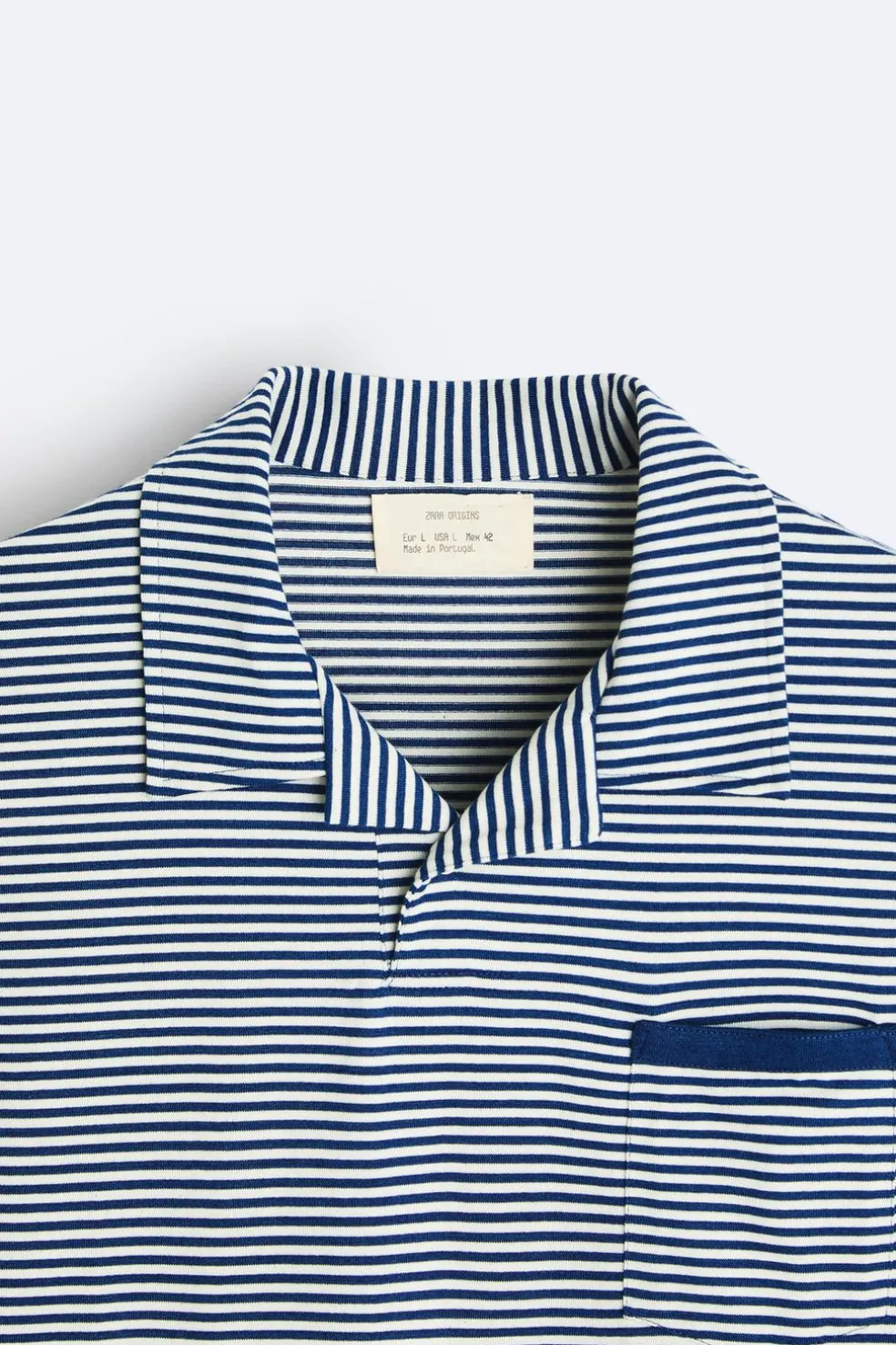 ZARA Camisola / Casacos|Polos^CAMISA POLO DE JACQUARD ÀS RISCAS listrado