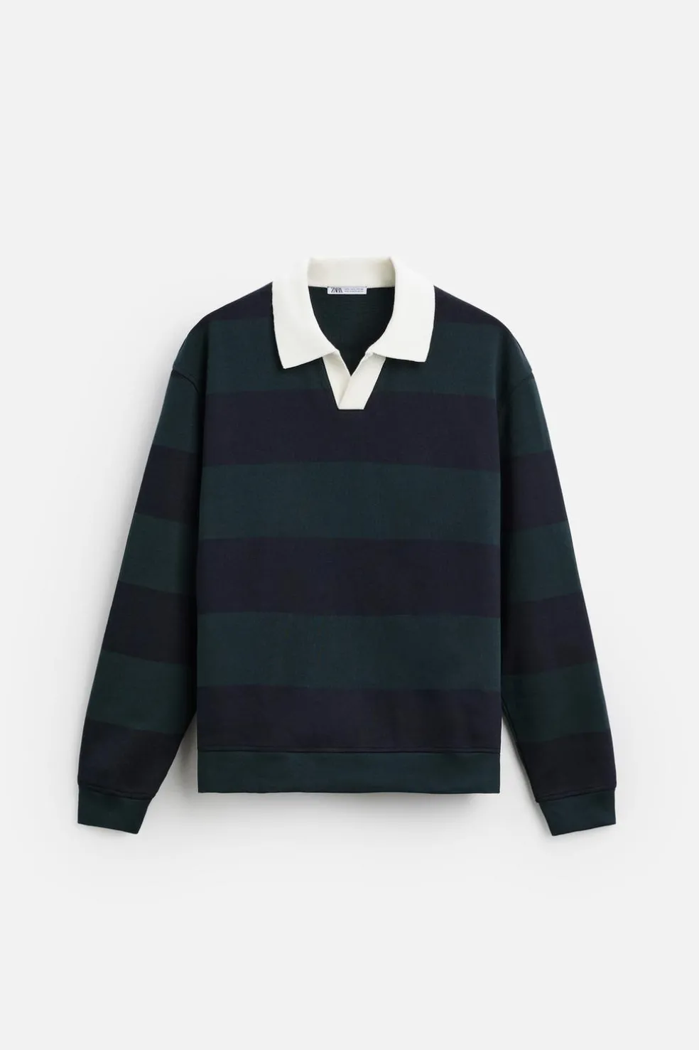 ZARA Polos^CAMISA POLO ÀS RISCAS COMBINADAS listrado