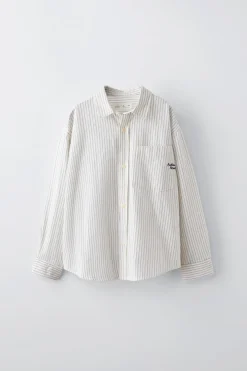 CAMISA RISCAS BORDADO-ZARA Best Sale
