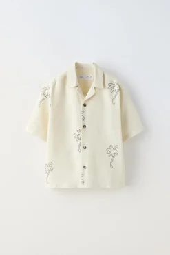 CAMISA RÚSTICA PALMEIRAS-ZARA Sale