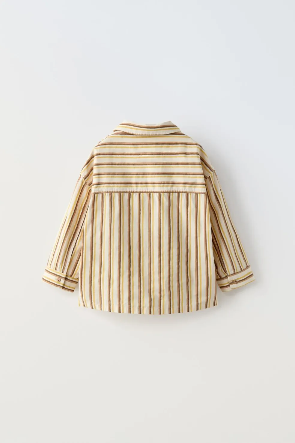 CAMISA ÀS RISCAS COM BORDADO-ZARA Online