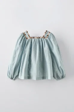 CAMISA VIVOS FLORES BORDADAS-ZARA Best