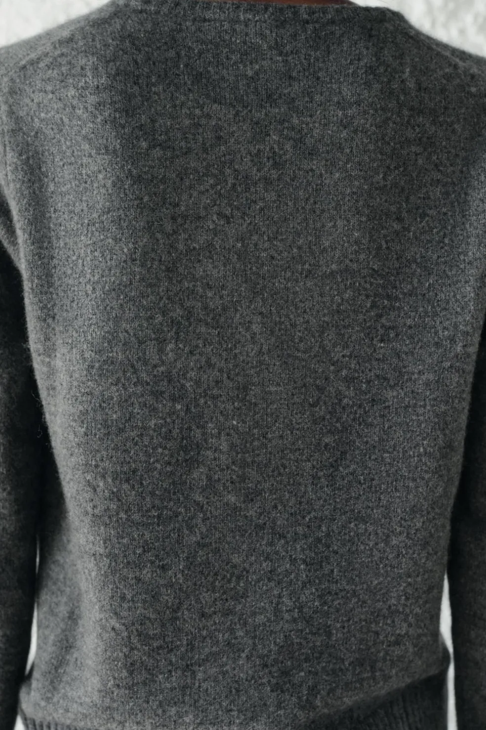 ZARA Cardigan / Camisolas|Malha^CAMISOLA BÁSICA 100% LÃ Cinzento-escuro