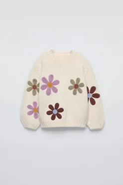 CAMISOLA DE MALHA COM ESTAMPADO FLORAL BORDADO-ZARA New