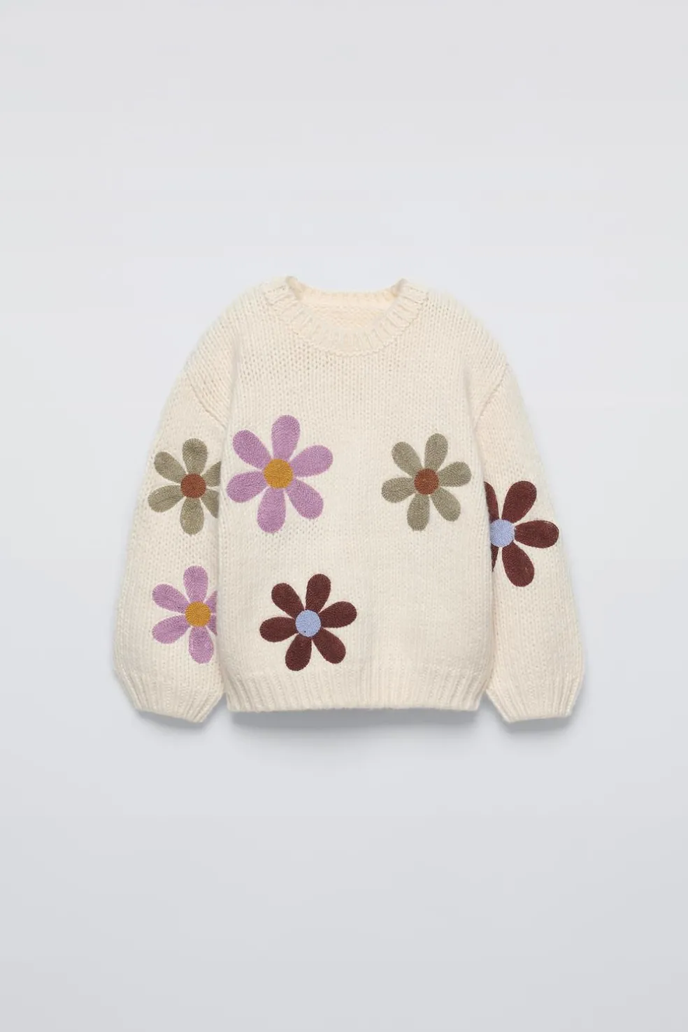 CAMISOLA DE MALHA COM ESTAMPADO FLORAL BORDADO-ZARA New