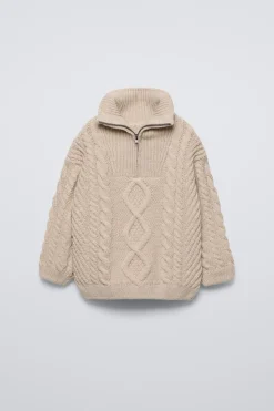 CAMISOLA DE MALHA COM FECHO DE CORRER-ZARA Clearance