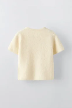 CAMISOLA DE MALHA COM MENSAGEM-ZARA Outlet