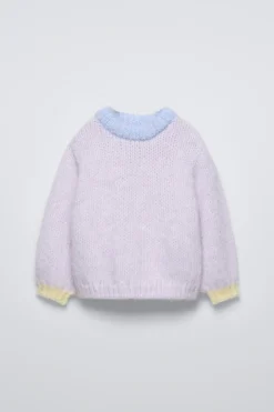 CAMISOLA DE MALHA CONTRASTE-ZARA Sale