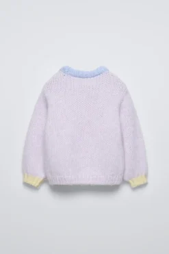CAMISOLA DE MALHA CONTRASTE-ZARA Sale