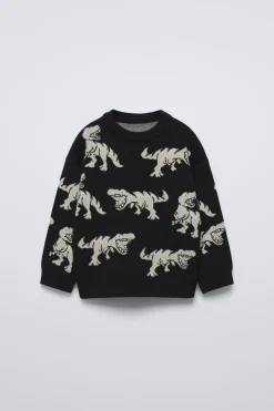 CAMISOLA DE MALHA DINOSSAUROS-ZARA Flash Sale