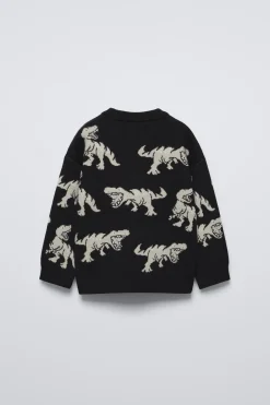 CAMISOLA DE MALHA DINOSSAUROS-ZARA Flash Sale