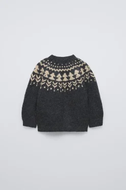CAMISOLA DE MALHA JACQUARD-ZARA Clearance