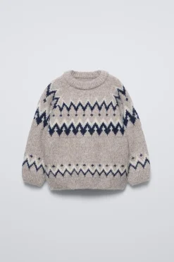 CAMISOLA DE MALHA JACQUARD-ZARA Sale