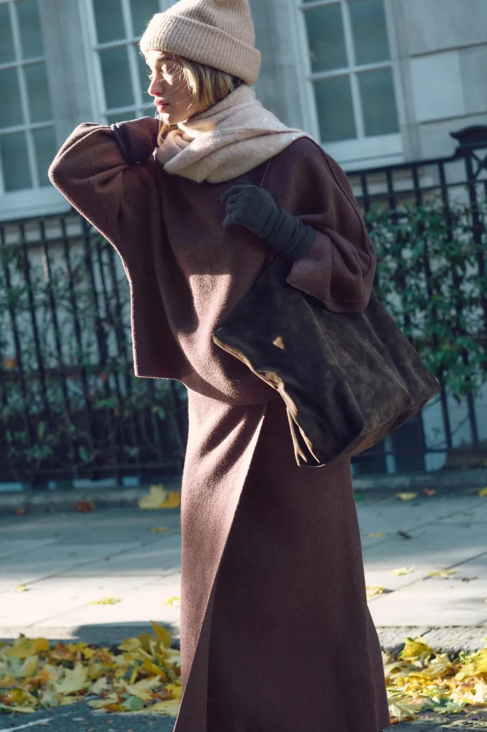 ZARA Winter Layersnew^CAMISOLA MALHA LISA Borgonha