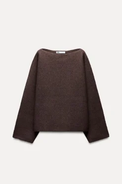 ZARA Winter Layersnew^CAMISOLA MALHA LISA Borgonha