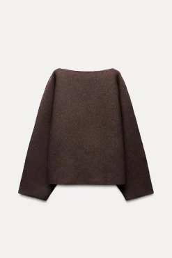 ZARA Winter Layersnew^CAMISOLA MALHA LISA Borgonha