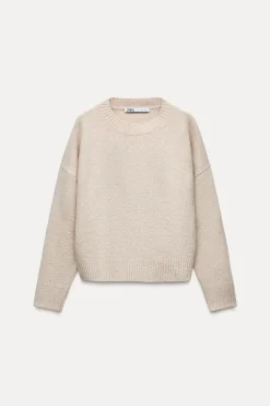 ZARA Winter Layersnew^CAMISOLA SOFT MALHA LISA Cru