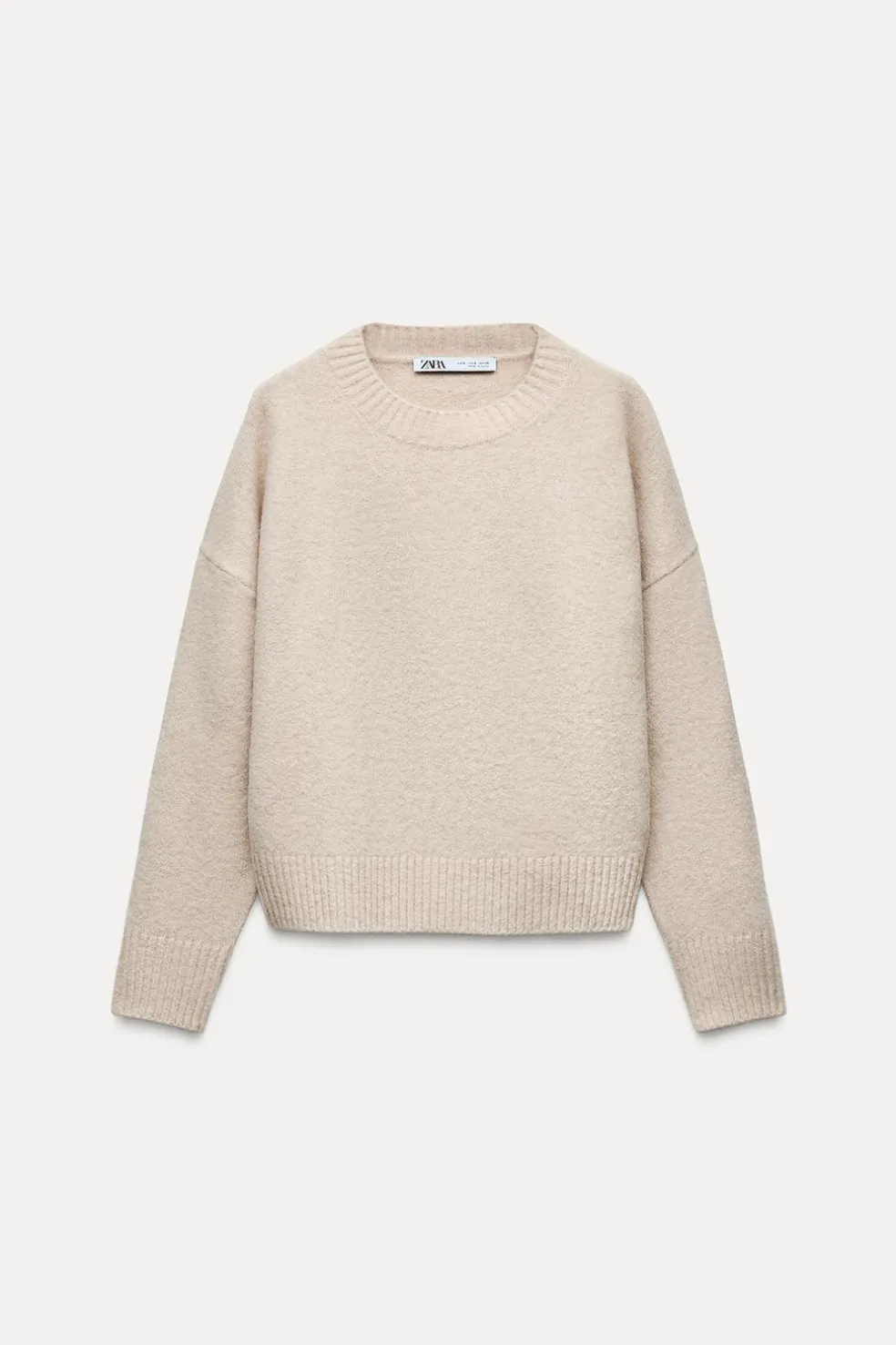 ZARA Winter Layersnew^CAMISOLA SOFT MALHA LISA Cru