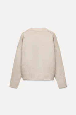 ZARA Winter Layersnew^CAMISOLA SOFT MALHA LISA Cru