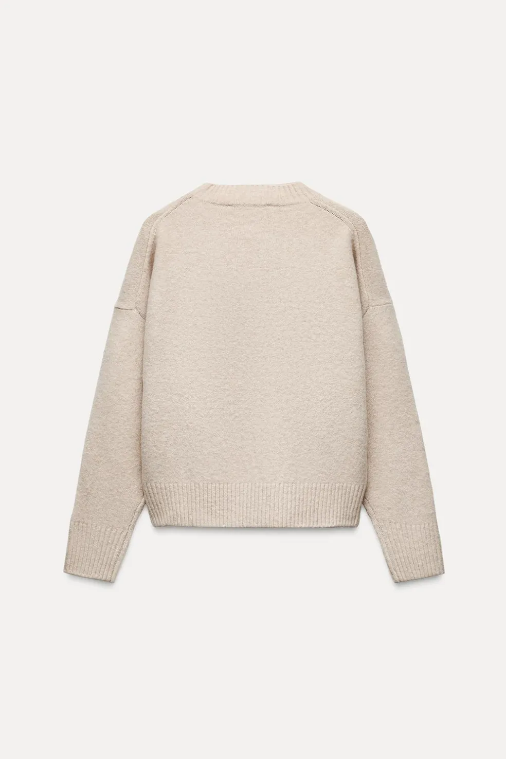 ZARA Winter Layersnew^CAMISOLA SOFT MALHA LISA Cru