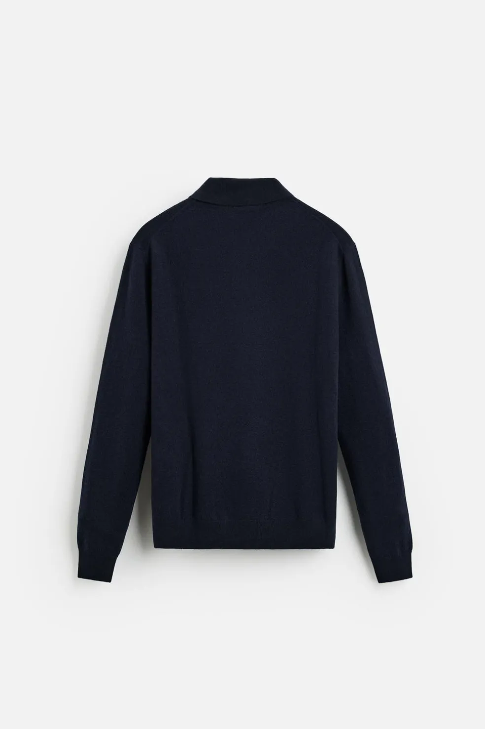 ZARA Camisola / Casacos|Polos^CAMISOLA TIPO POLO DE LÃ Azul
