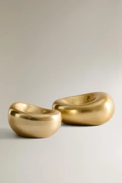 ZARA Presentes Para O Lar|Presentes Para O Lar^CANDELABRO ALUMÍNIO FORMA PEDRA NANUSHKA Ouro