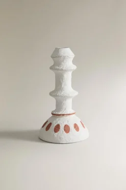 ZARA Presentes Para O Lar|Presentes Para O Lar^CANDELABRO PAPEL MACHÉ CURVAS X COLLAGERIE Branco