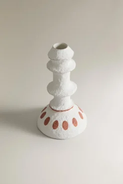 ZARA Presentes Para O Lar|Presentes Para O Lar^CANDELABRO PAPEL MACHÉ CURVAS X COLLAGERIE Branco